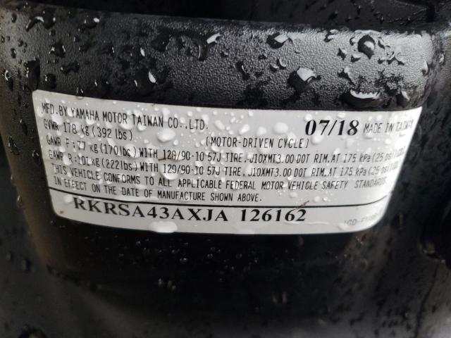 2018 YAMAHA YW50 F RKRSA43AXJA126162