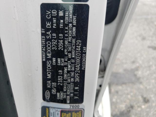 2019 KIA FORTE FE - 3KPF24ADXKE014429