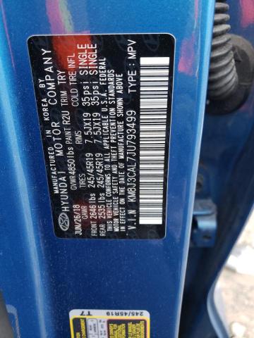 KM8J3CAL7JU793499 Hyundai Tucson Sport