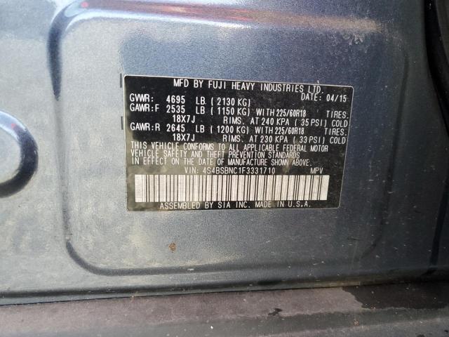 4S4BSBNC1F3331710 Subaru Outback 2.5i Limited