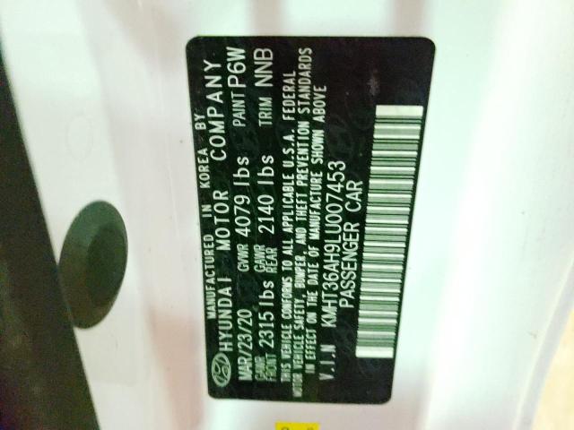 2020 HYUNDAI VELOSTER N KMHT36AH9LU007453