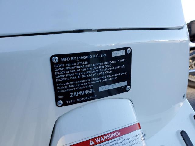 2010 VESPA GTS 300 SU ZAPM459L5A5700762