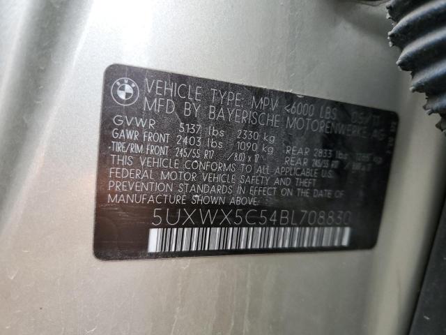 5UXWX5C54BL708830 BMW X3 Xdrive28i