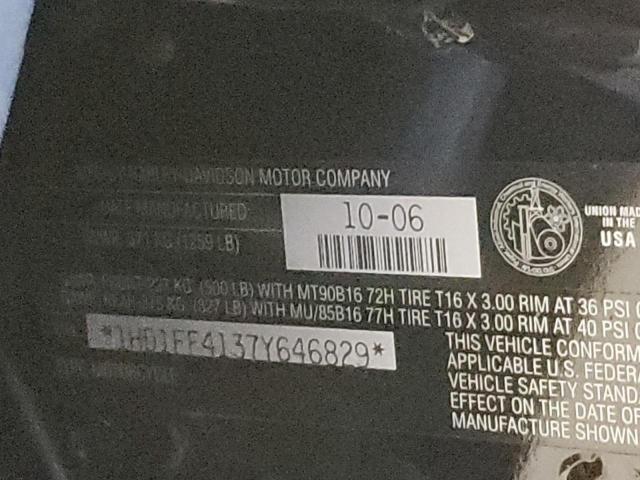 2007 HARLEY-DAVIDSON FLHT CLASS 1HD1FF4137Y646829