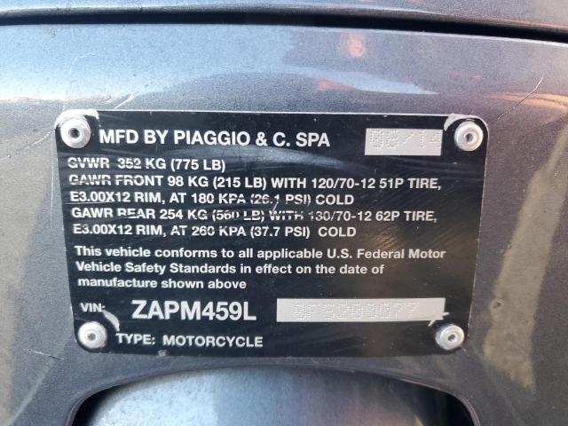 2015 VESPA GTS 300 SU ZAPM459L0F5200077