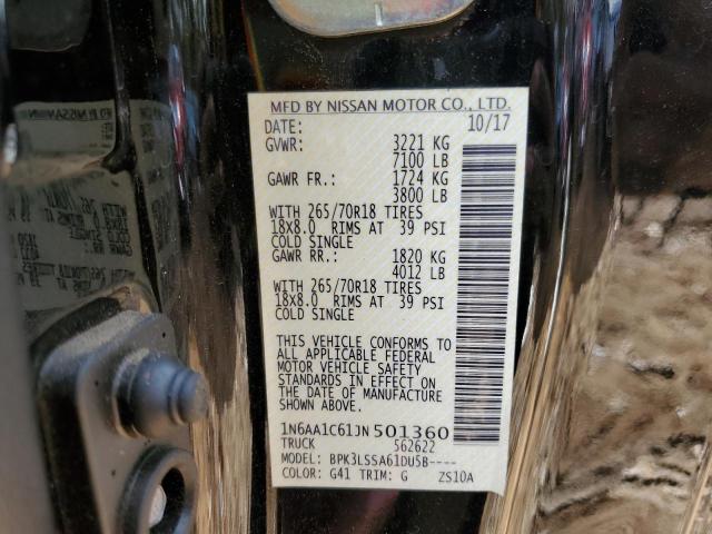 2018 NISSAN TITAN SV - 1N6AA1C61JN501360