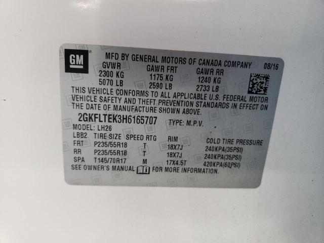 2GKFLTEK3H6165707 GMC Terrain