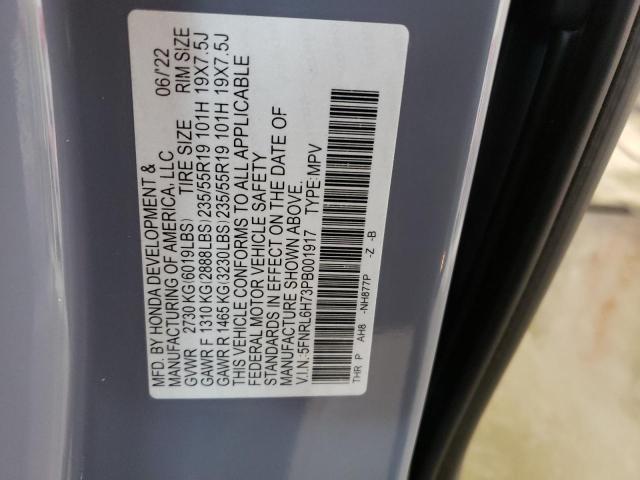 2023 HONDA ODYSSEY SP 5FNRL6H73PB001917