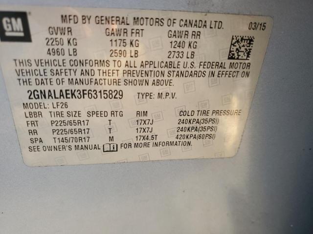 2015 CHEVROLET EQUINOX LS - 2GNALAEK3F6315829