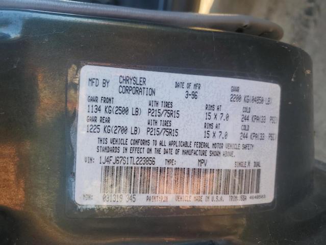 1J4FJ67S1TL223856 Jeep Cherokee Sport