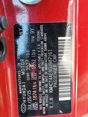 2016 HYUNDAI ELANTRA L KMHCT4AE8GU987161