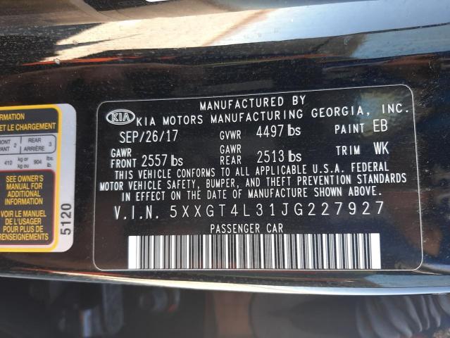 5XXGT4L31JG227927 KIA Optima Lx
