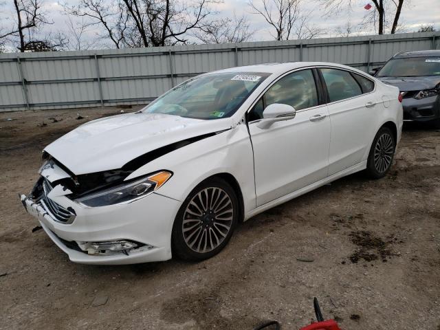 Salvage cars for sale from Copart West Mifflin, PA: 2018 Ford Fusion Titanium