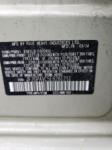 JF2GPAVC5E8281211 Subaru Xv Crosstrek 2.0 Premium