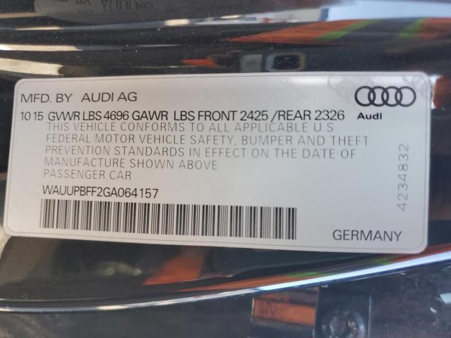 2016 AUDI A3 E-TRON WAUUPBFF2GA064157