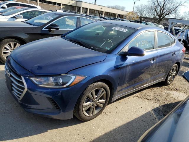 Salvage cars for sale from Copart Wheeling, IL: 2018 Hyundai Elantra SEL