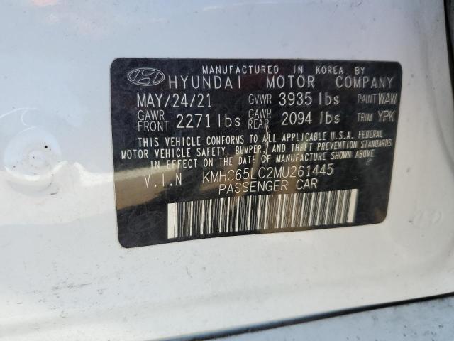 2021 HYUNDAI IONIQ BLUE - KMHC65LC2MU261445