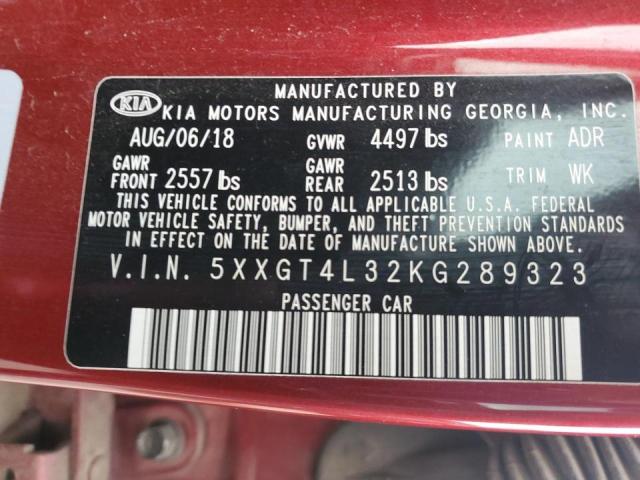 2019 KIA OPTIMA LX - 5XXGT4L32KG289323