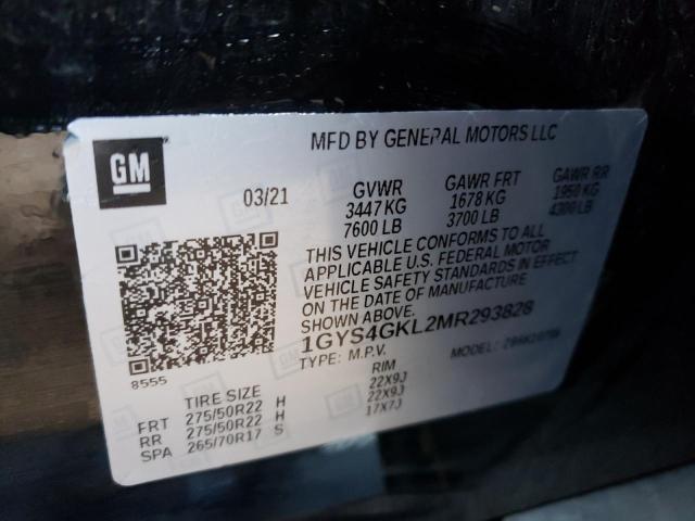 2021 CADILLAC ESCALADE S 1GYS4GKL2MR293828