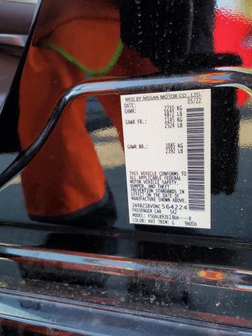 2022 NISSAN LEAF S PLU 1N4BZ1BV0NC564224