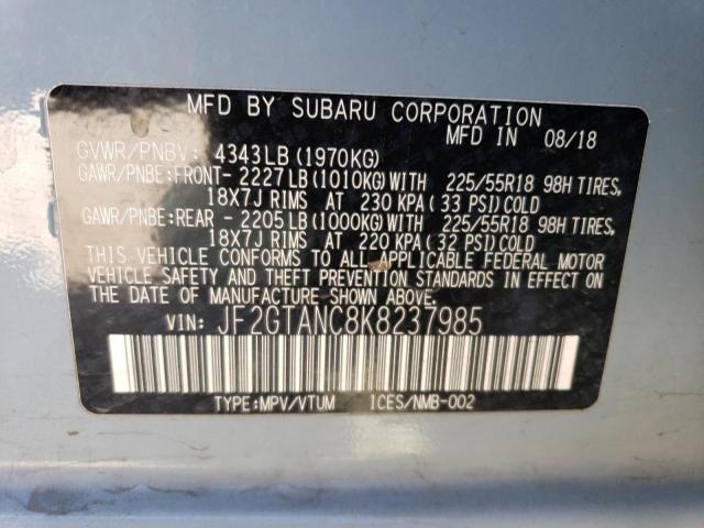 JF2GTANC8K8237985 Subaru Crosstrek Limited