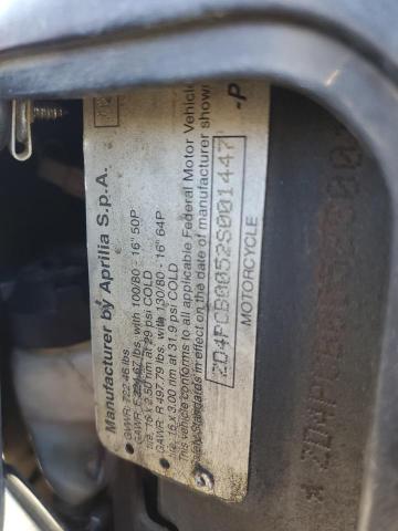 2002 APRILIA SCARABEO 1 ZD4PCB0052S001447