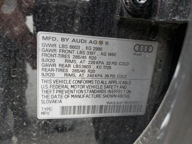 VIN WA1LAAF78HD035212 2017 Audi Q7, Premium Plus no.14