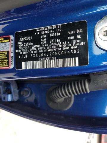 5XXG64J20NG094682 KIA K5 GT LINE