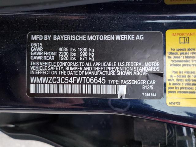 WMWZC3C54FWT06645 Mini Cooper