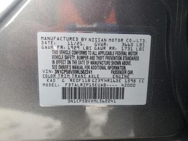 3N1CP5BVXML562241 Nissan KICKS S