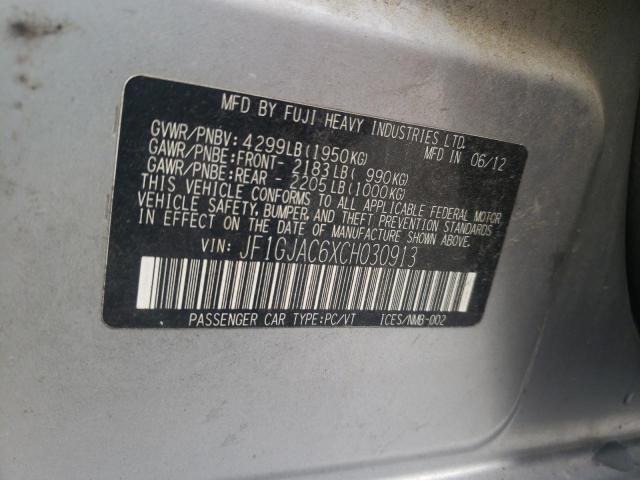 JF1GJAC6XCH030913 Subaru Impreza Premium