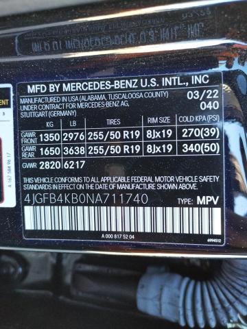 2022 MERCEDES-BENZ GLE 350 4M - 4JGFB4KB0NA711740