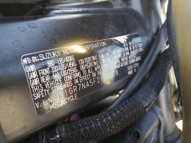 2015 SUZUKI GSX-S750 JS1GR7NA5F2102528