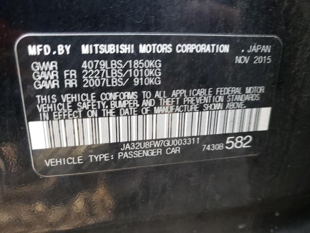 2016 MITSUBISHI LANCER GT JA32U8FW7GU003311