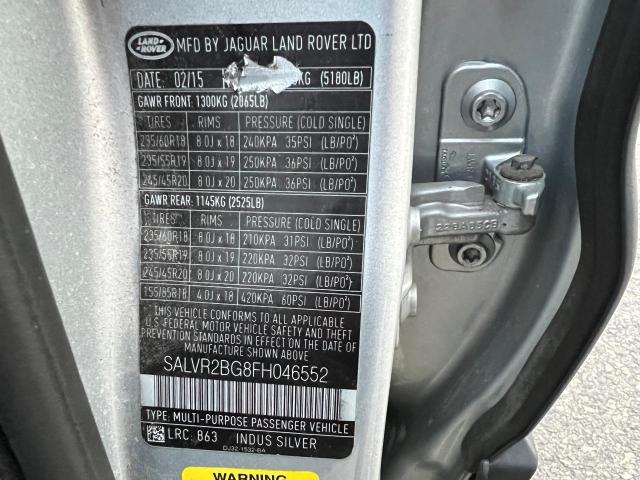 SALVR2BG8FH046552 Land Rover Range Rover Evoque Pure Premium
