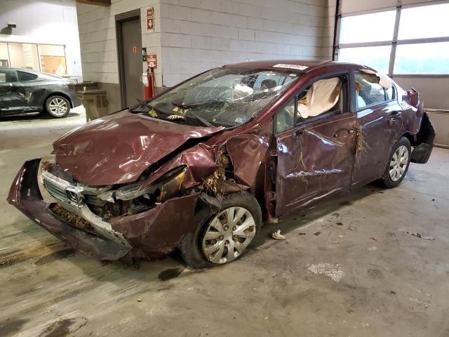 Salvage cars for sale from Copart Sandston, VA: 2012 Honda Civic LX