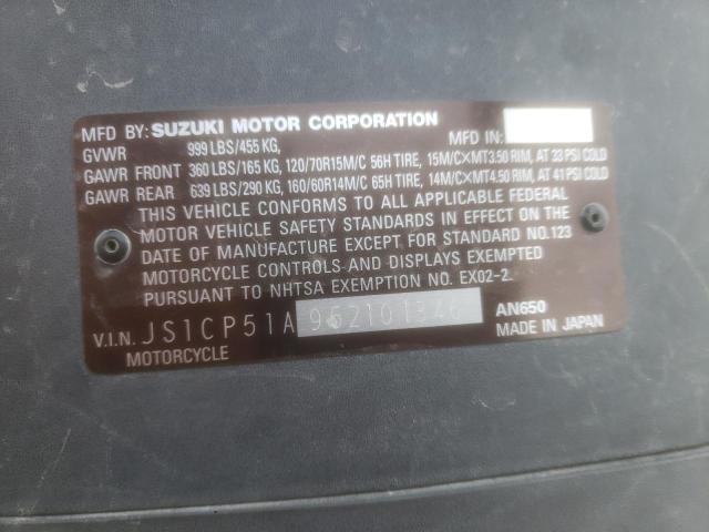 2005 SUZUKI AN650 K3 JS1CP51A952101346