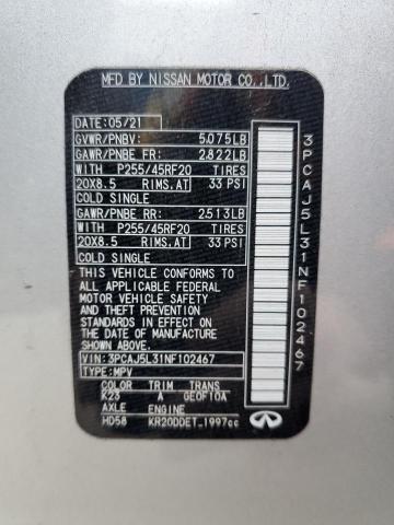 2022 INFINITI QX55 SENSO 3PCAJ5L31NF102467
