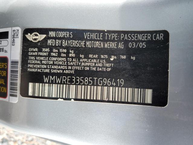 WMWRE33585TG96419 Mini COOPER S