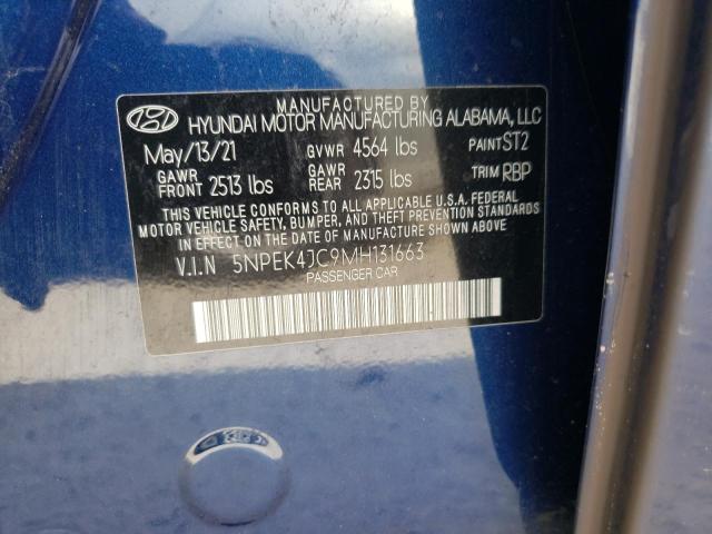 2021 HYUNDAI SONATA N L 5NPEK4JC9MH131663