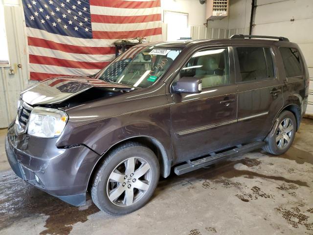 Salvage cars for sale from Copart Lyman, ME: 2013 Honda Pilot Touring