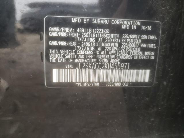 JF2SKACC2KH455971 Subaru Forester