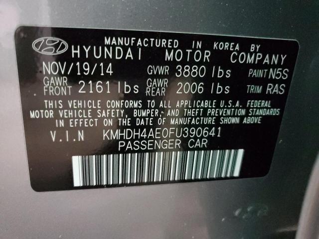 2015 HYUNDAI ELANTRA SE - KMHDH4AE0FU390641
