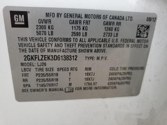 2GKFLZEK3D6138312 GMC Terrain