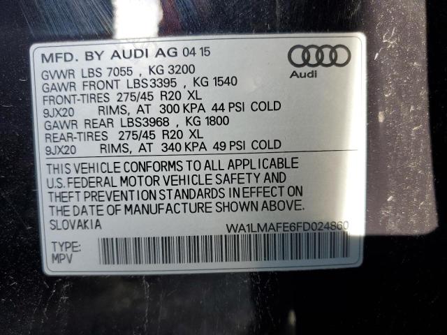 2015 AUDI Q7 TDI PRE - WA1LMAFE6FD024860
