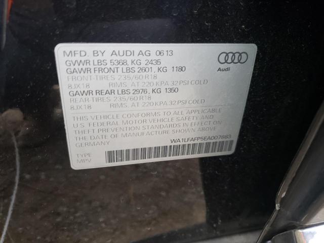 WA1LFAFP5EA007883 | 2014 AUDI Q5 PREMIUM