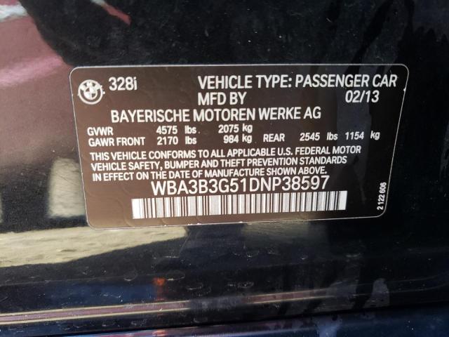 WBA3B3G51DNP38597 BMW 328 XI