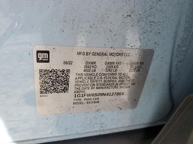 2022 CHEVROLET BOLT EV 1L 1G1FW6S09N4127864