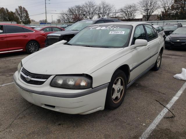 Salvage cars for sale from Copart Moraine, OH: 2003 Chevrolet Impala