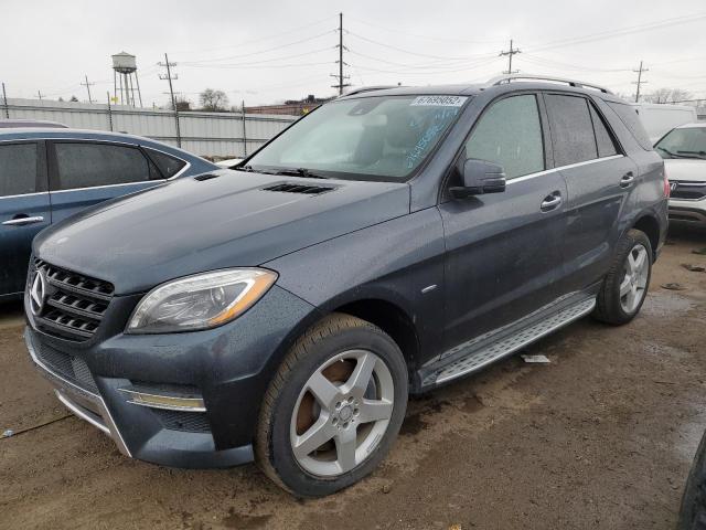 Mercedes-Benz salvage cars for sale: 2012 Mercedes-Benz ML 550 4matic